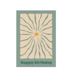 carte d'anniversaire flower power carte d'anniversaire flower power