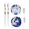 set mit essstäbchen, ablagen und saucenschälchen - katze