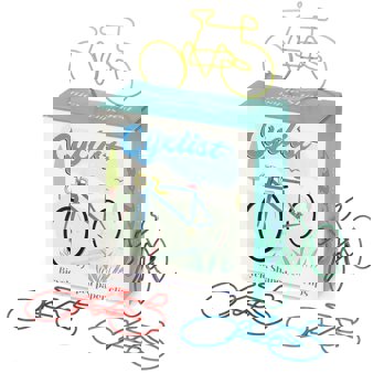 paper clips (box of 20) - cyclist