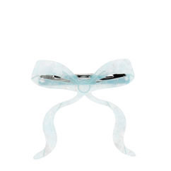 barrette - blue bow