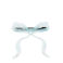hair clip - blue bow