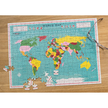 jigsaw puzzle in a tube (300 piece) - world map