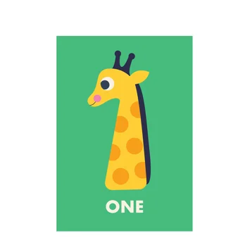 birthday card - giraffe 'one' birthday card - giraffe 'one'