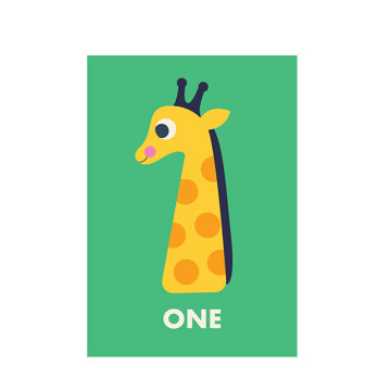 geburtstagskarte giraffe nummer eins