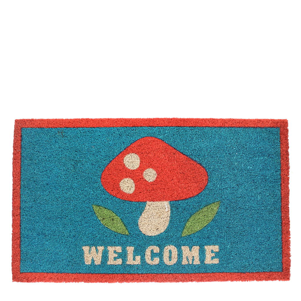 doormat - welcome mushroom
