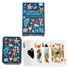 mini cartes à jouer fairies in the garden