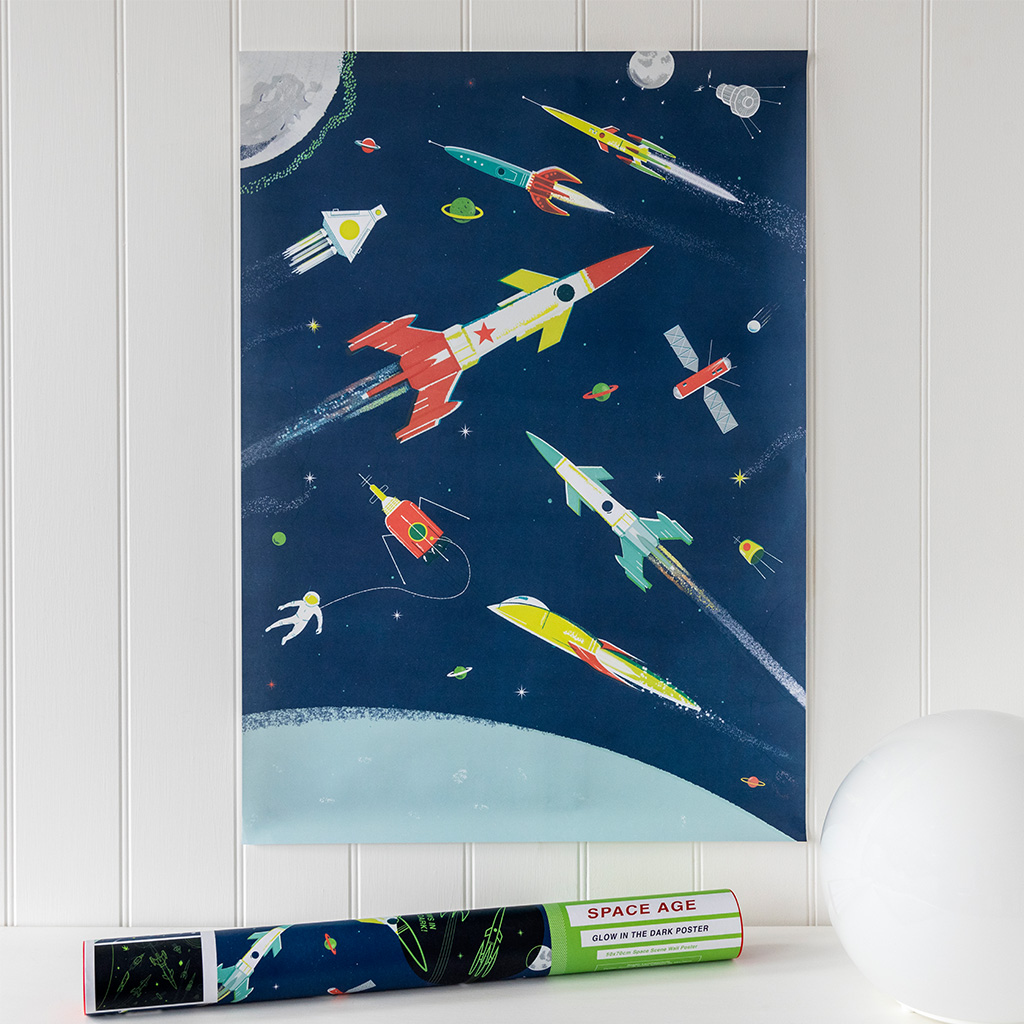 poster phosphorescent space age
