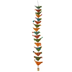 16 birds recycled cloth hanging decoration