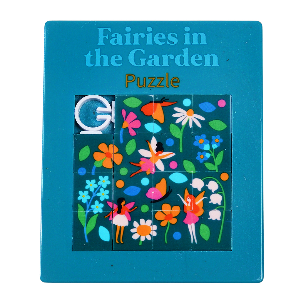 slide puzzle fairies in the garden