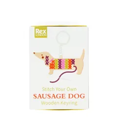 cousez votre propre porte-clés en bois - chien saucisse cousez votre propre porte-clés en bois - chien saucisse