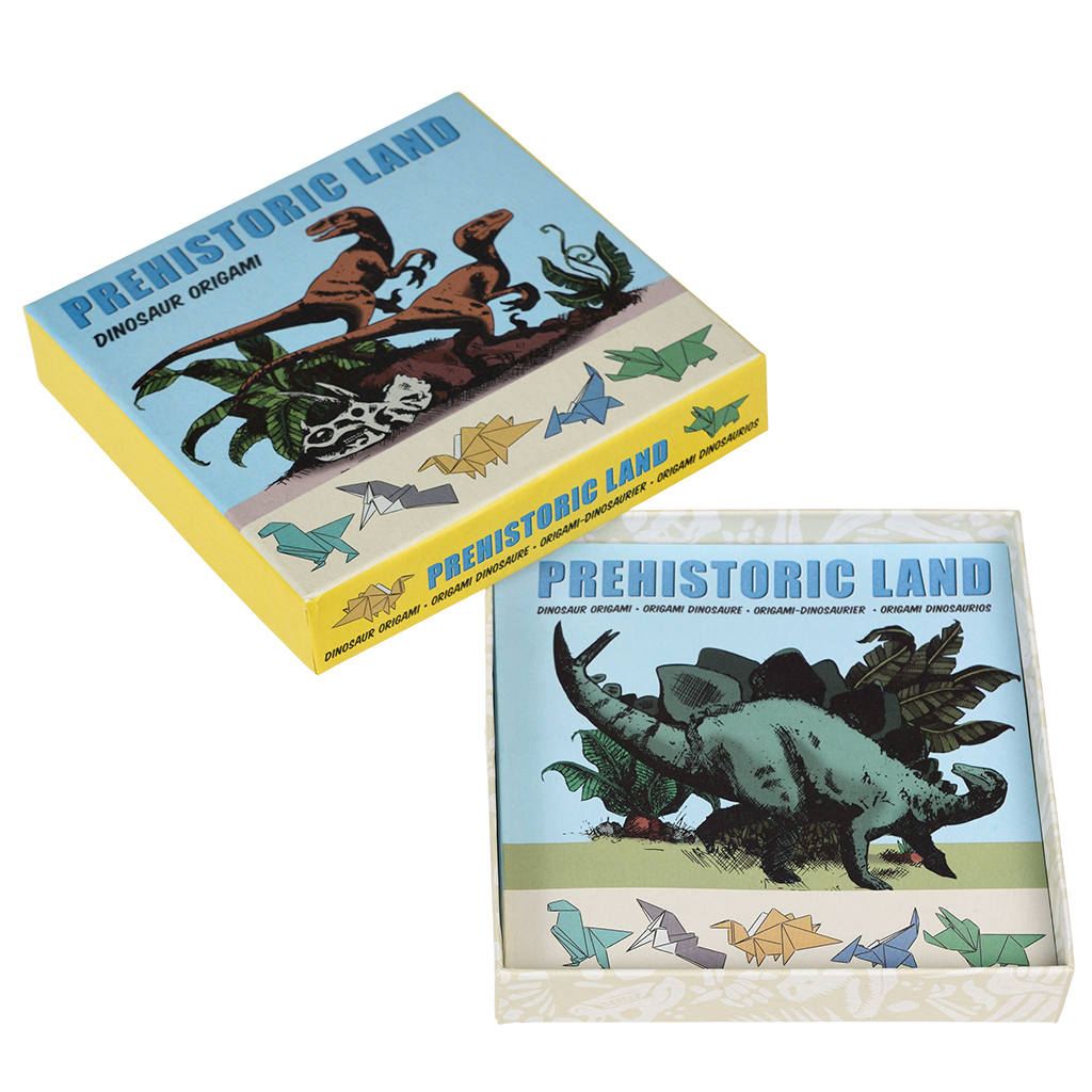 children's origami kit - prehistoric land