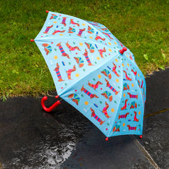 children's push-up umbrella - sunny sausage dog