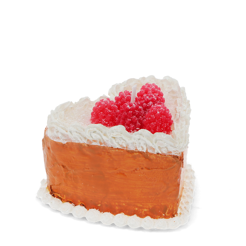 sweet treat candle - heart cake