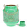 enamel tealight lantern - green