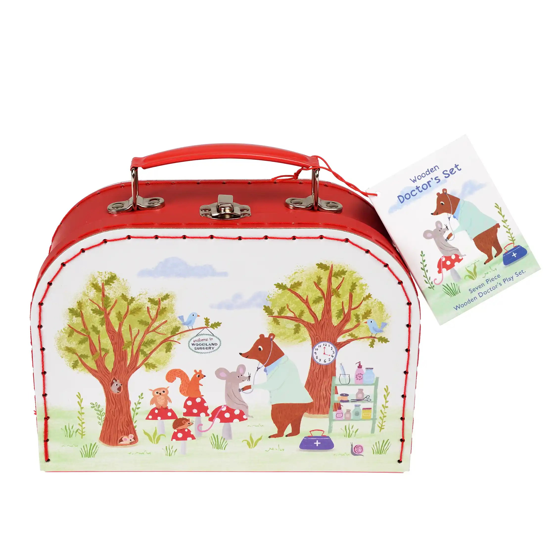 ensemble de jeu de docteur en bois woodland friends