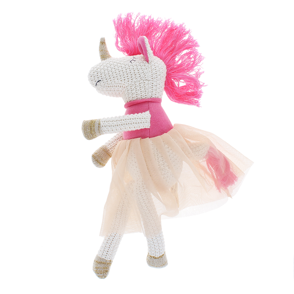 knitted soft toy - unicorn