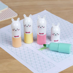 mini surligneurs (lot de 4) - lapin