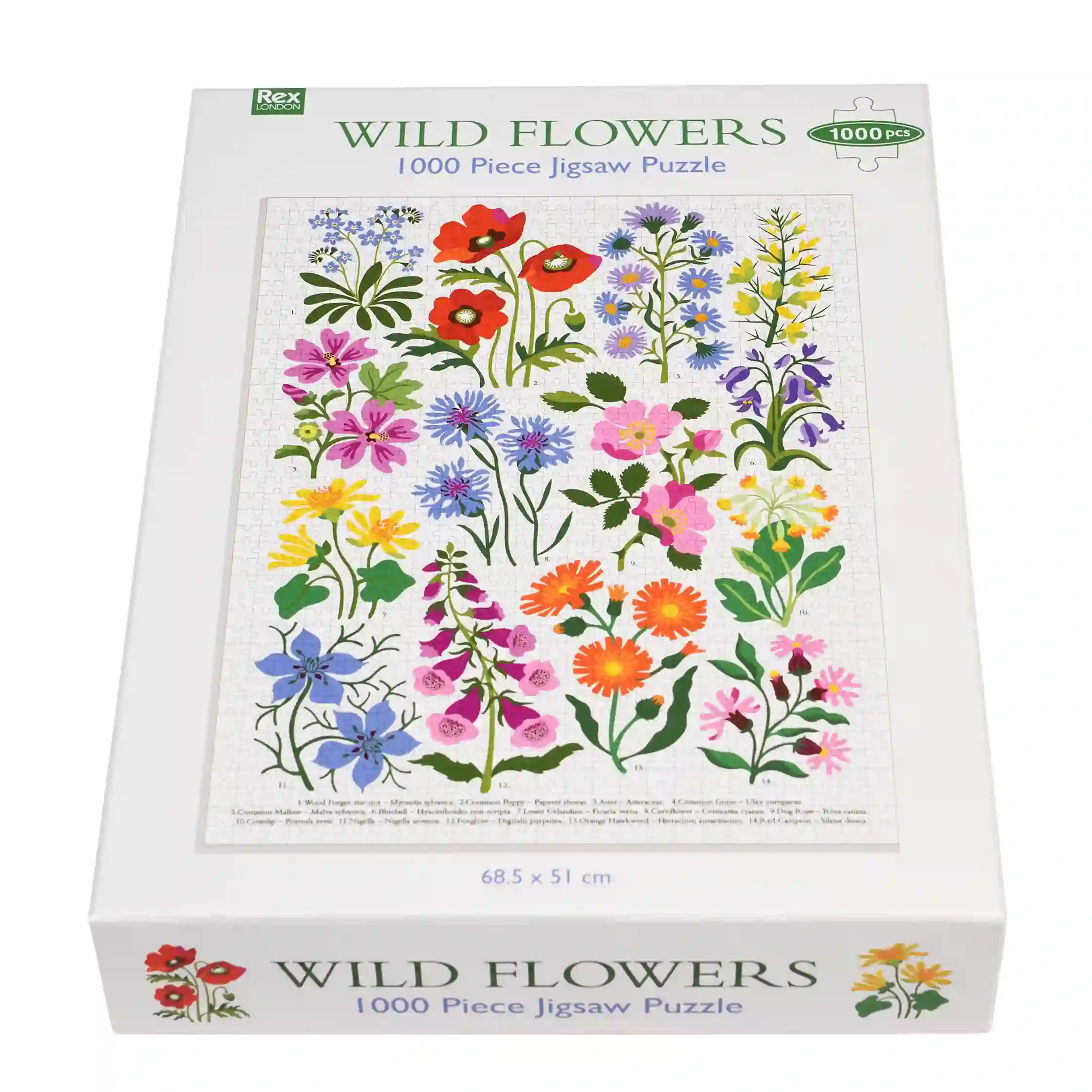 rompecabezas 1000 piezas wild flowers