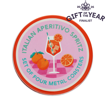 metal coasters (set of 4) - aperitivo spritz