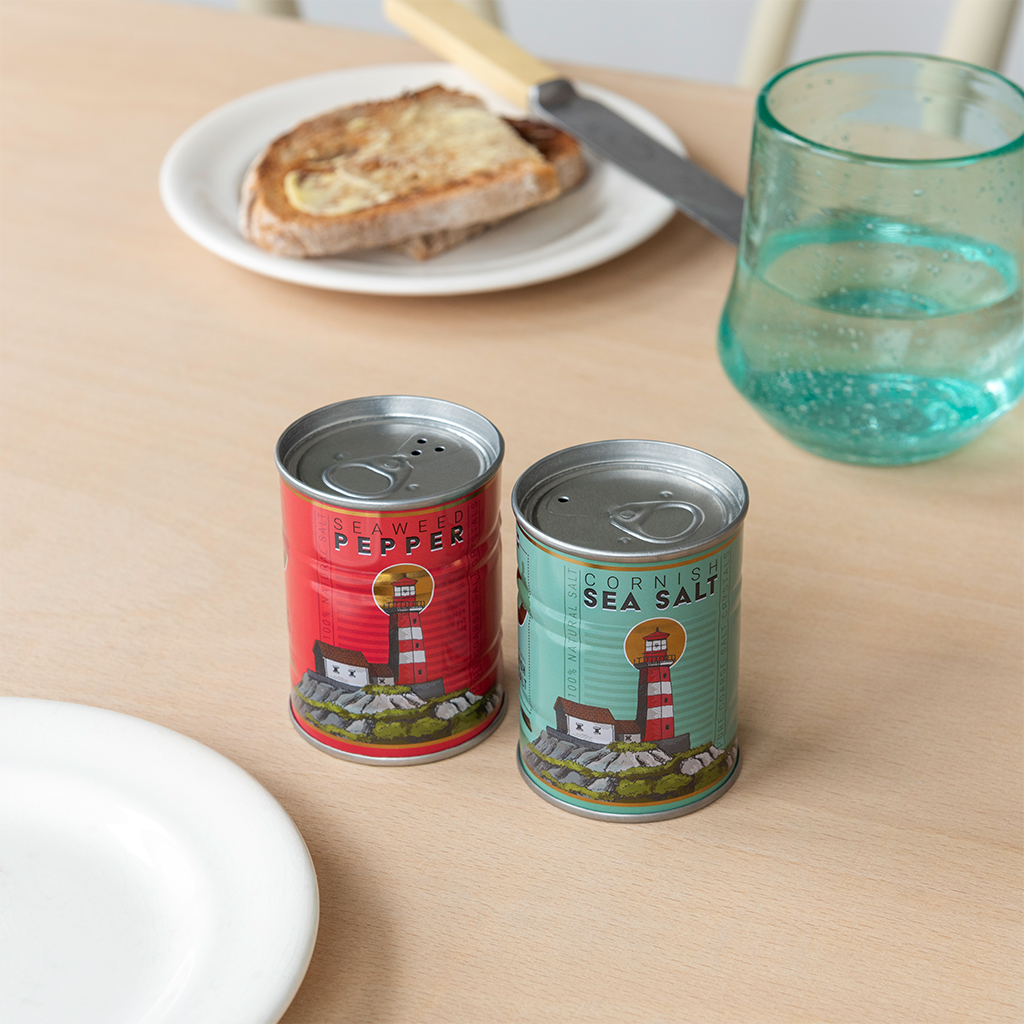 cornish salt and pepper shakers