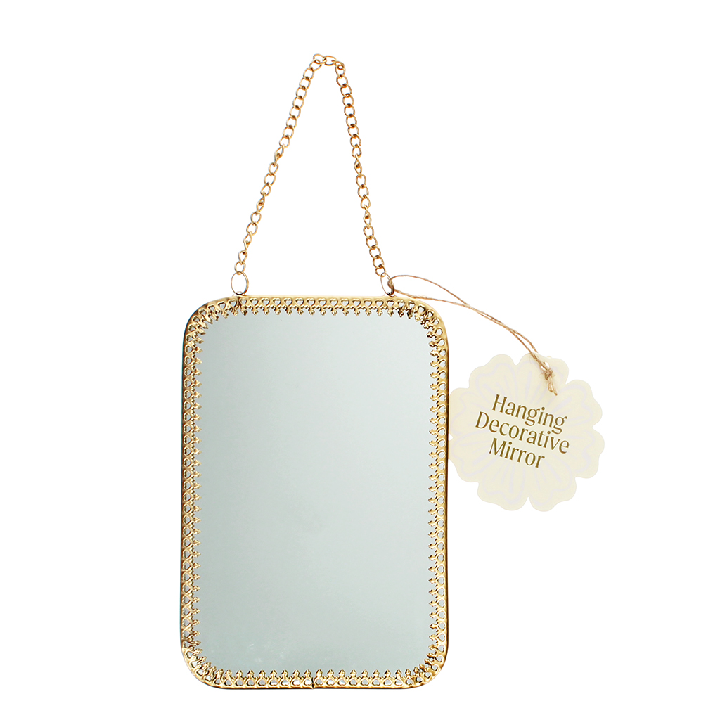 miroir suspendu rectangulaire (15,5 cm x 10,5 cm)