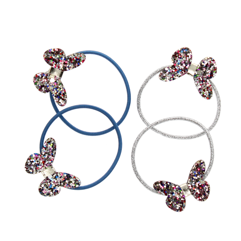 glitter butterfly hair bands (set of 4) - fairies in the garden