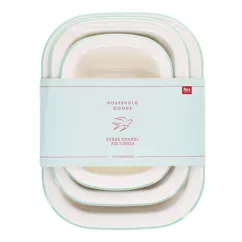 plats à tarte émaillés (lot de 3) - pistache plats à tarte émaillés (lot de 3) - pistache