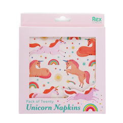 serviettes en papier (lot de 20) - licorne