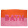 geknüpfte badematten aus baumwolle - „bath” orange & rosa