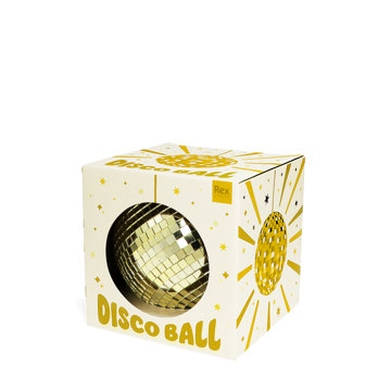 hanging disco ball (10cm) - gold