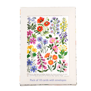 cartes de voeux wild flowers (lot de 10)