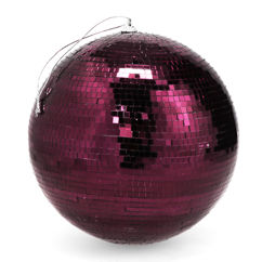hanging disco ball (20cm) - plum