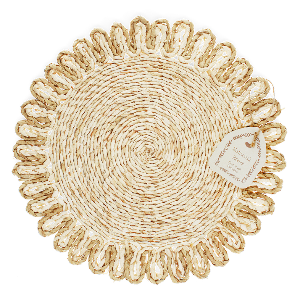 corn husk placemat - natural