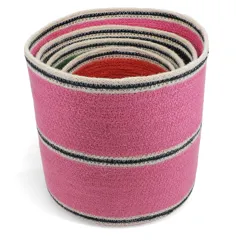 paniers de rangement ronds en jute (lot de 4) - multicolore paniers de rangement ronds en jute (lot de 4) - multicolore