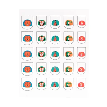 children's nail stickers - colourful creatures children's nail stickers - colourful creatures