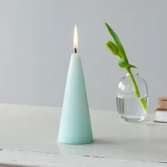 small cone candle - mint green small cone candle - mint green