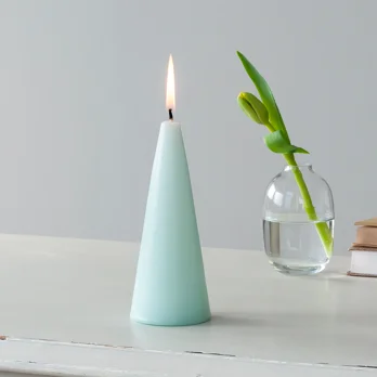 small cone candle - mint green small cone candle - mint green