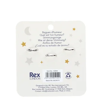 mood rings (set of 3) - heart, star & moon mood rings (set of 3) - heart, star & moon