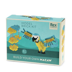 build your own animal model brick kit - macaw