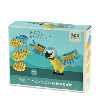 kit de construction d'animal en micro-briques - macaw
