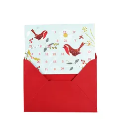 miniature advent calendar christmas card - winter walk miniature advent calendar christmas card - winter walk