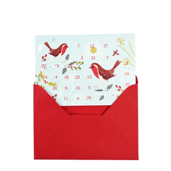 miniature advent calendar christmas card - winter walk miniature advent calendar christmas card - winter walk