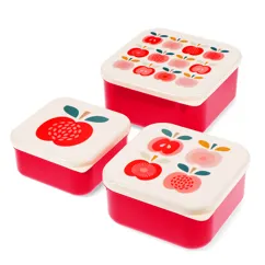 snack boxes (set of 3) - vintage apple snack boxes (set of 3) - vintage apple