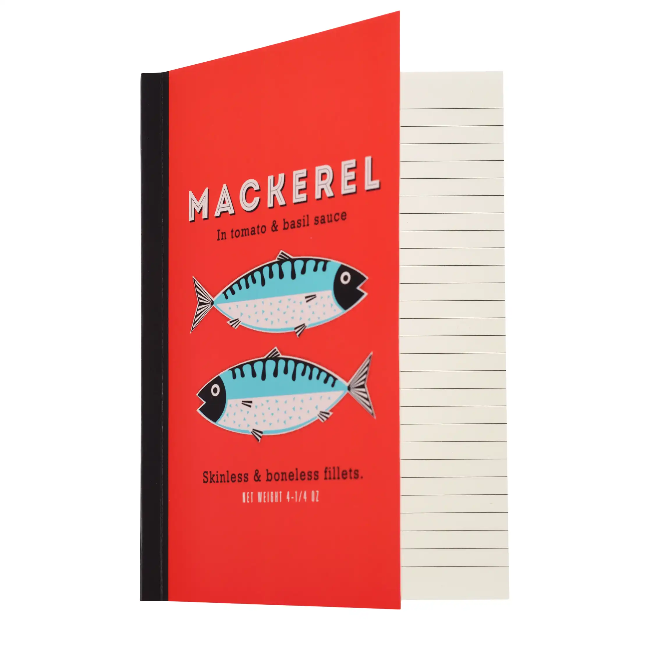 liniertes notizbuch a5 mackerel