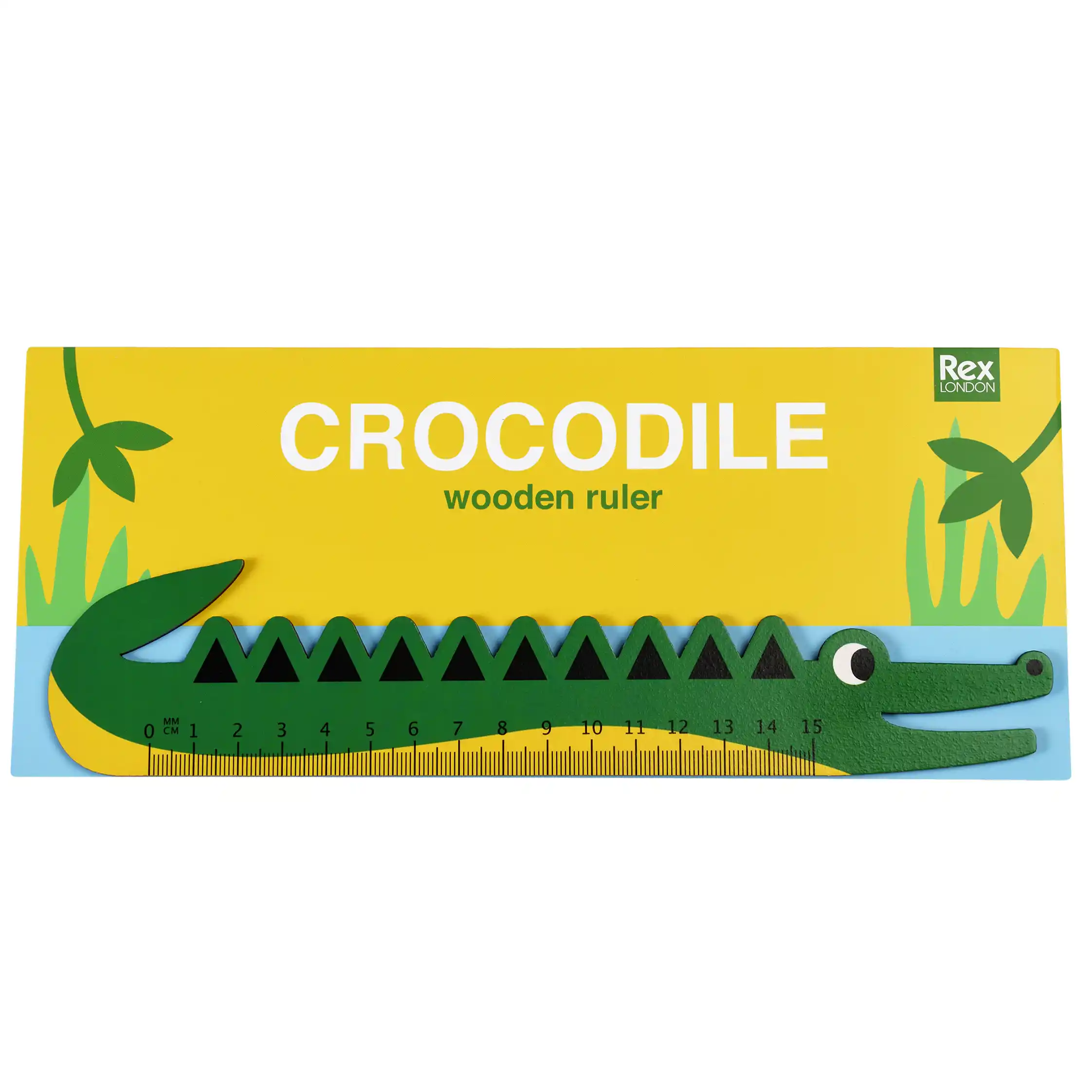 règle en bois crocodile