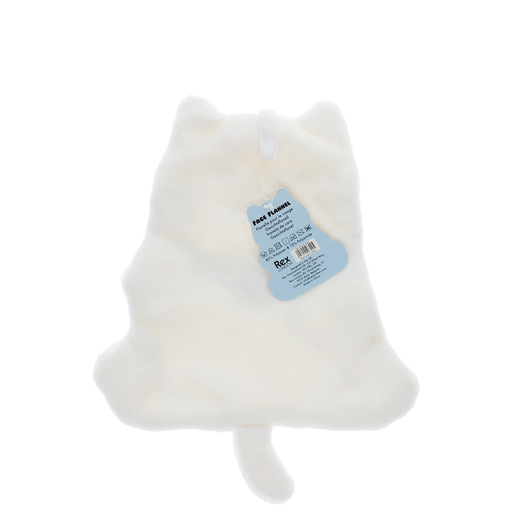 face flannel - cat