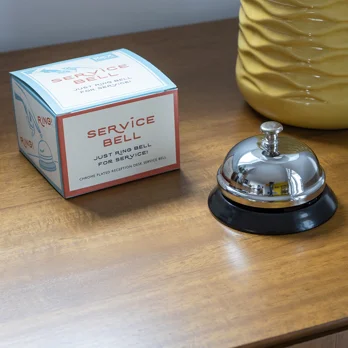classic service bell in a retro-style box classic service bell in a retro-style box