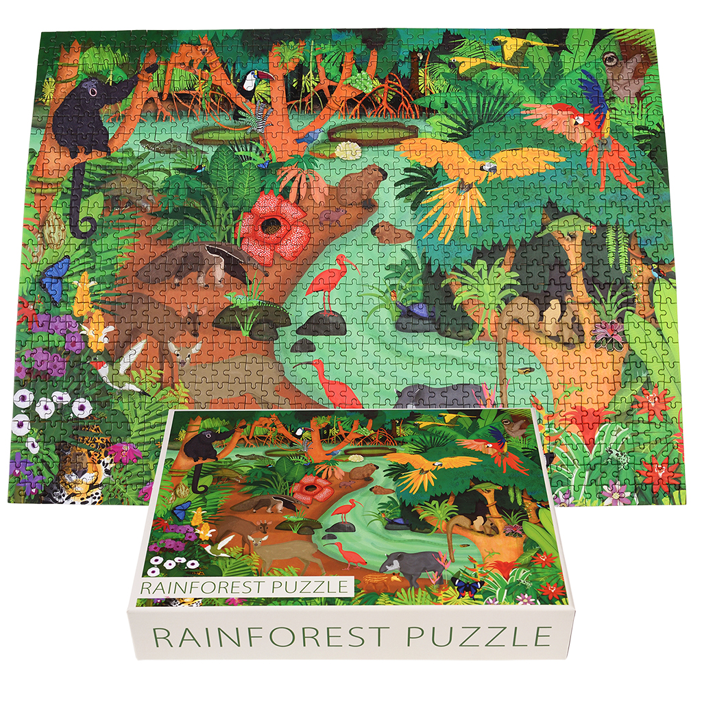 jigsaw puzzle (1000 pieces) - rainforest