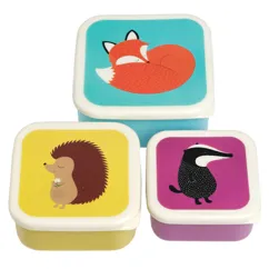 snack boxes (set of 3) - rusty the fox and friends