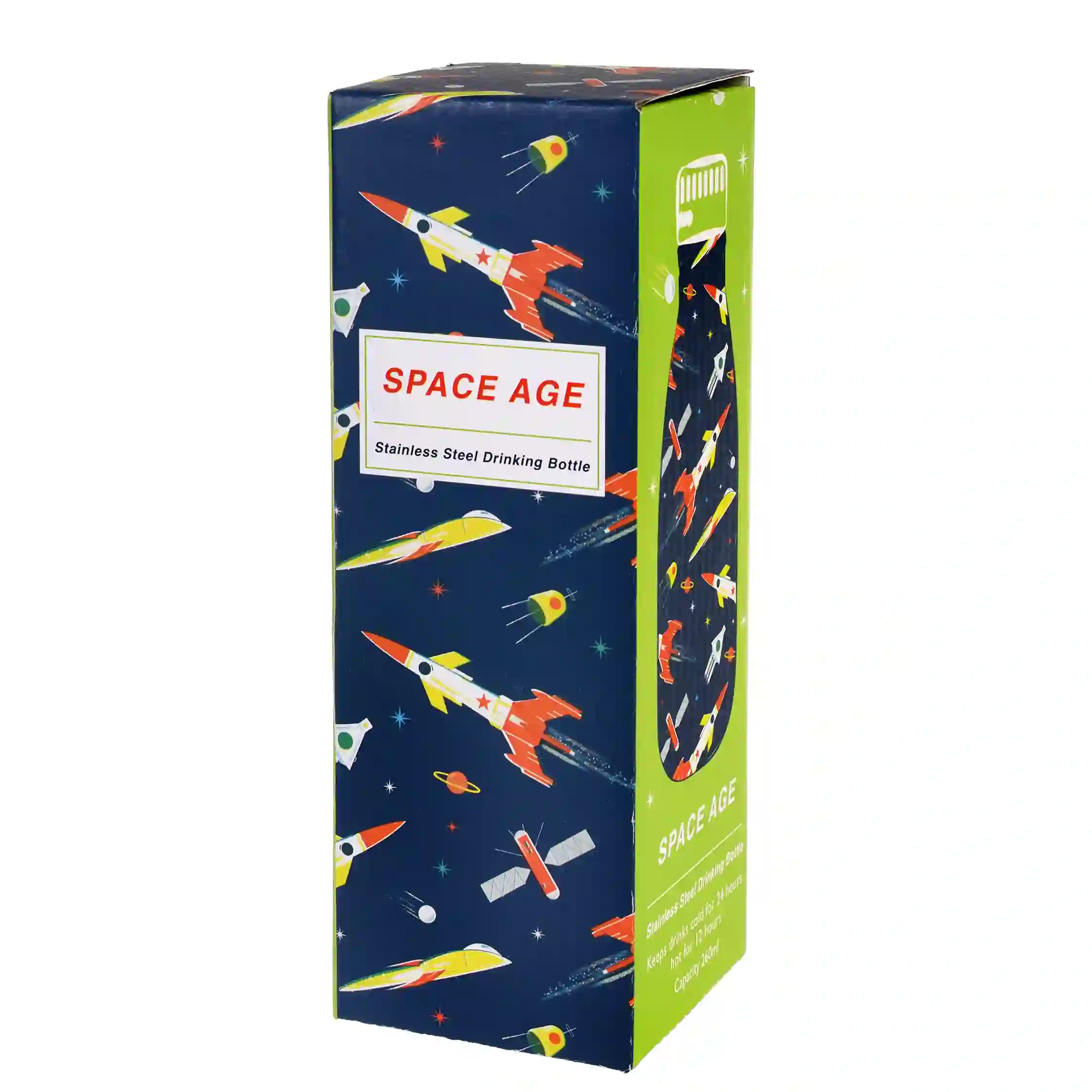 space age botella de acero inoxidable 260ml